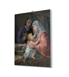 Tela pittorica intelaiata della Sacra Famiglia