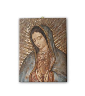 Tela pittorica intelaiata della Madonna di Guadalupe