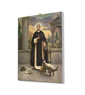 Tela pittorica intelaiata di San Martin de Porres