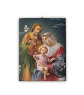 Tela pittorica intelaiata della Sacra Famiglia