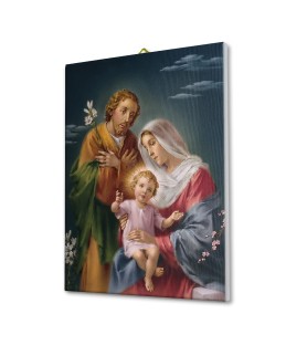 Tela pittorica intelaiata della Sacra Famiglia