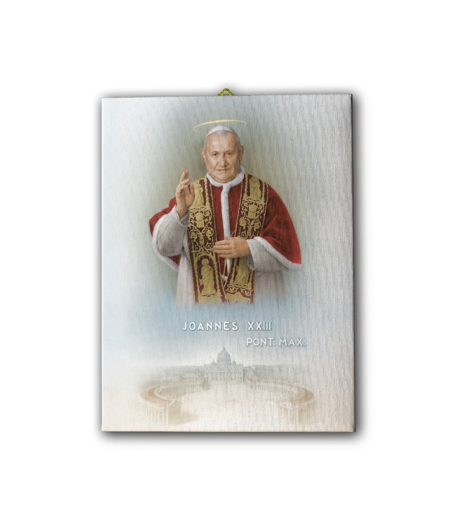 Tela pittorica intelaiata di Papa Giovanni XXIII