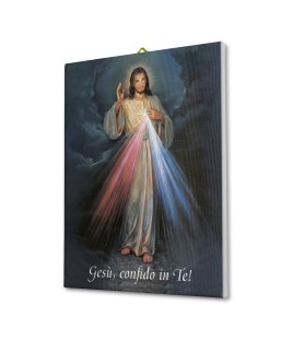 Tela pittorica intelaiata di Gesù Misericordioso