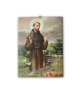 Tela pittorica intelaiata di San Francesco