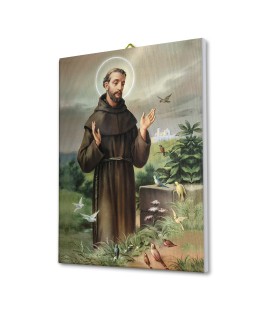 Tela pittorica intelaiata di San Francesco