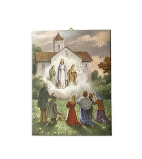 Tela pittorica intelaiata della Madonna di Fatima