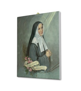 Tela pittorica intelaiata di Santa Bernadette