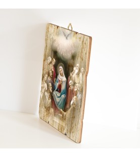 Quadro in legno sagomato stile vintage della Pentecoste
