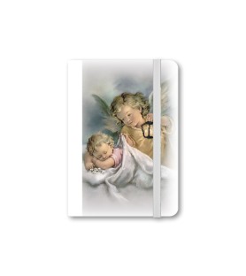 Taccuino tascabile con immagine dell'Angelo Custode - FORMATO Cm 9 X 14