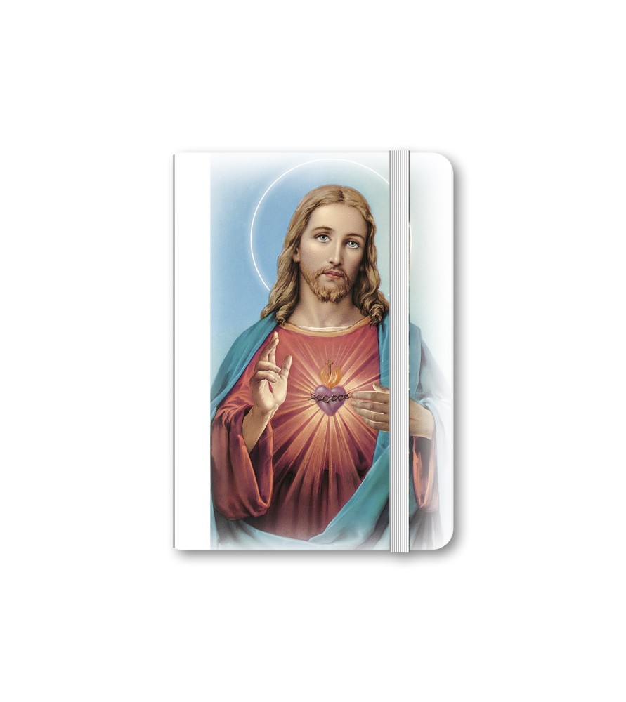 Taccuino tascabile con immagine del Sacro Cuore di Gesù - FORMATO Cm 9 X 14 Taccuino tascabile con immagine del Sacro Cuore di Gesù - FORMATO Cm 9 X 14