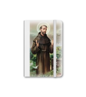 Taccuino tascabile con immagine di San Francesco - FORMATO Cm 9 X 14