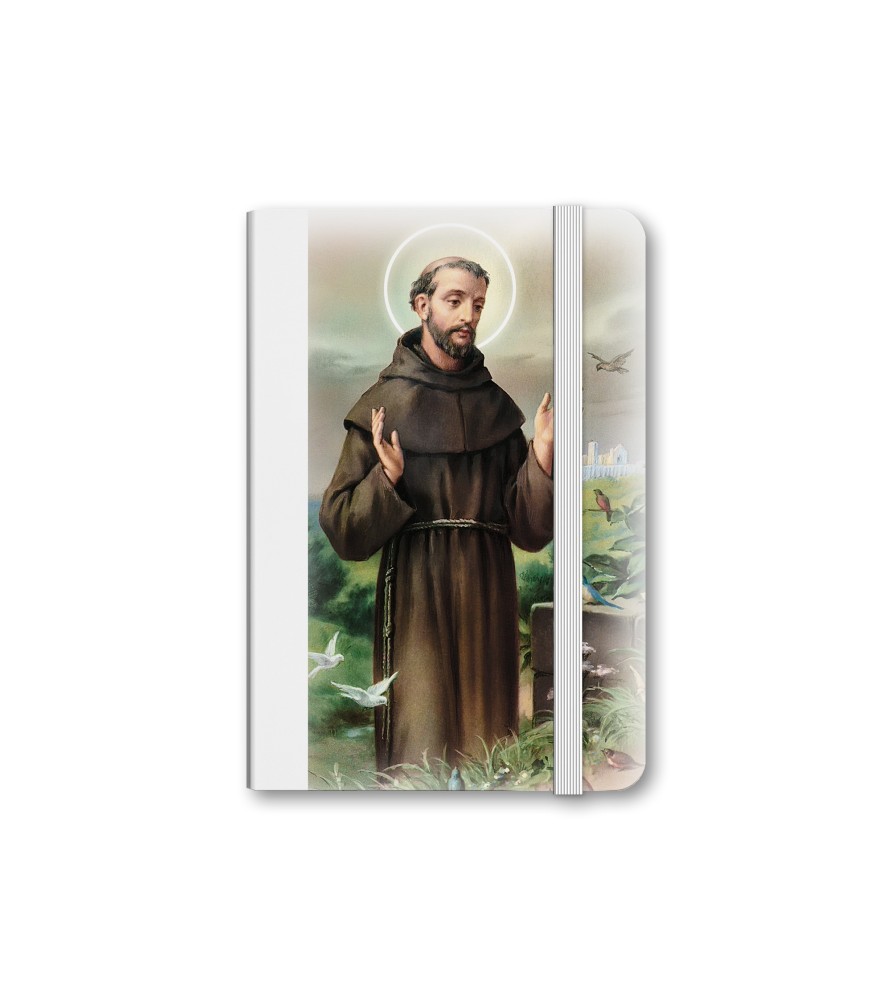 Taccuino tascabile con immagine di San Francesco - FORMATO Cm 9 X 14