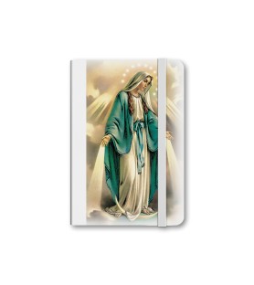Taccuino tascabile con immagine della Madonna Miracolosa - FORMATO Cm 9 X 14