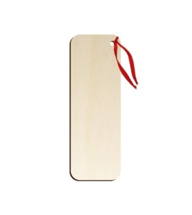 Segnalibro o chiudipacco stampato su legno con cordino raffigurante il Piccolo Principe -Formato 5 x 14.5 x 0.3 Cm