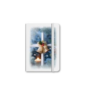 Taccuino tascabile con simbologia natalizia non religiosa -Formato 9 x 14 Cm
