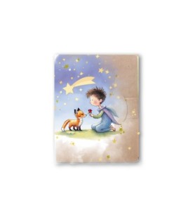 Notepad con segnapagine adesivi raffigurante il Piccolo Principe -Formato 17 x 9.5 x 1 Cm