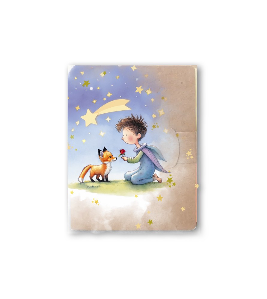 Notepad con segnapagine adesivi raffigurante il Piccolo Principe -Formato 17 x 9.5 x 1 Cm