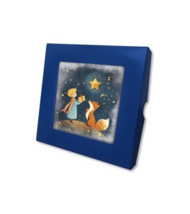 Piastrella con Piccolo Principe 10 x 10 cm in scatola regalo -Formato 10 x 10 x 1.8 Cm