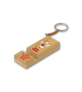 Portachiavi e stand smartphone f.to 3 x 8 cm Angioletto con cuore -Formato 17 x 8.5 x 2 Cm