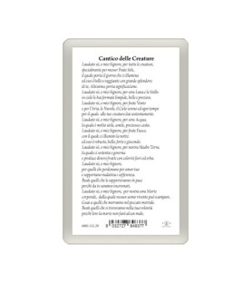 Confezione da 25 pezzi di: Santino Plastificato di San Francesco - FORMATO Cm 7 X 11,5