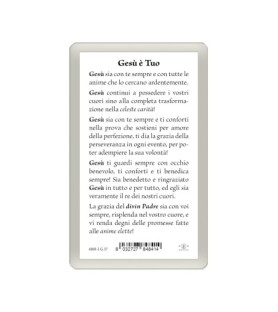 Confezione da 25 pezzi di: Santino Plastificato di San Pio - FORMATO Cm 7 X 11,5