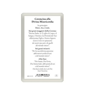 Confezione da 25 pezzi di: Santino Plastificato di Gesù Misericordioso - FORMATO Cm 7 X 11,5