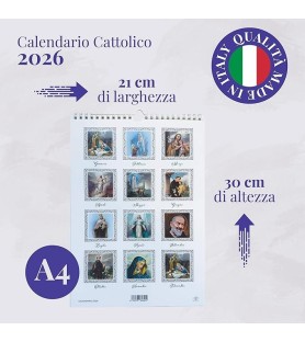 Calendario cattolico mensile 2026