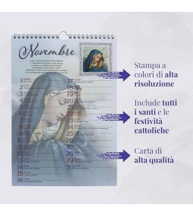 Calendario cattolico mensile 2026